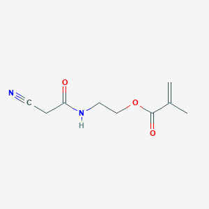 2-(2-Cyanoacetamido)ethyl methacrylate chemical structure (CAS 1031820-10-6)