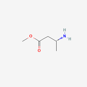 (R)-Methyl 3-aminobutanoate chemical structure (CAS 103189-63-5)