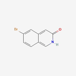 6-Bromo-3-hydroxyisoquinoline chemical structure (CAS 1031927-91-9)