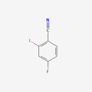 4-Fluoro-2-iodobenzonitrile chemical structure (CAS 1031929-20-0)
