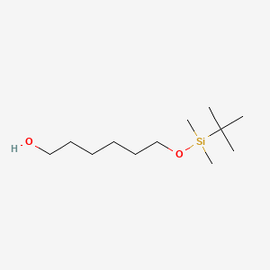6-((tert-Butyldimethylsilyl)oxy)hexan-1-ol chemical structure (CAS 103202-59-1)