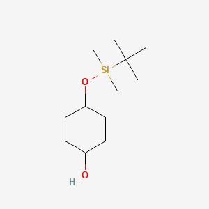 cis-4-((tert-Butyldimethylsilyl)oxy)cyclohexan-1-ol chemical structure (CAS 103202-62-6)