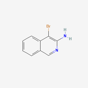 4-Bromoisoquinolin-3-amine chemical structure (CAS 10321-49-0)