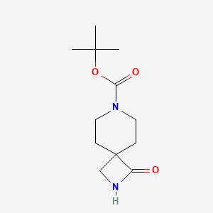 tert-Butyl 1-oxo-2,7-diazaspiro[3.5]nonane-7-carboxylate chemical structure (CAS 1032158-48-7)