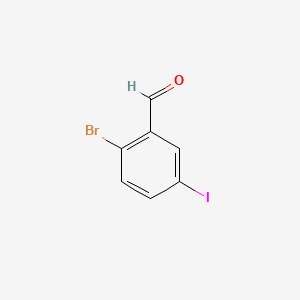 2-Bromo-5-iodobenzaldehyde chemical structure (CAS 1032231-24-5)