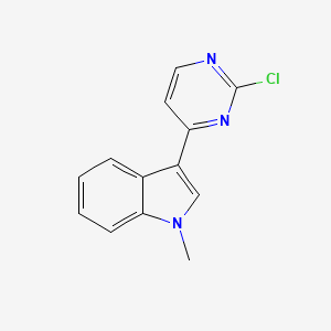 3-(2-Chloropyrimidin-4-yl)-1-methyl-1H-indole chemical structure (CAS 1032452-86-0)