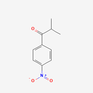 2-Methyl-1-(4-nitrophenyl)propan-1-one chemical structure (CAS 10326-99-5)