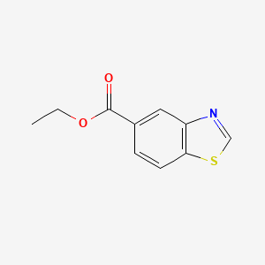 Ethyl benzo[d]thiazole-5-carboxylate chemical structure (CAS 103261-70-7)