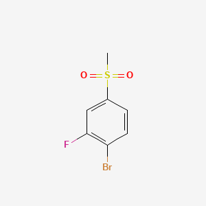 1-Bromo-2-fluoro-4-(methylsulfonyl)benzene chemical structure (CAS 1032825-02-7)