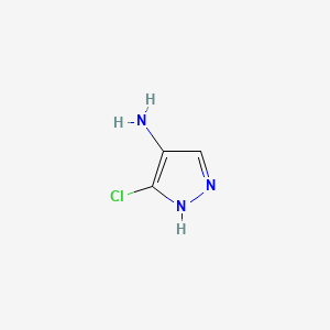 3-Chloro-1H-pyrazol-4-amine chemical structure (CAS 103286-54-0)