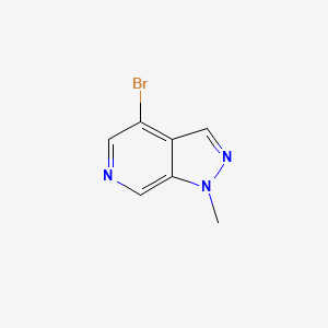 4-Bromo-1-methyl-1H-pyrazolo[3,4-c]pyridine chemical structure (CAS 1032943-41-1)