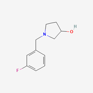 1-(3-Fluorobenzyl)pyrrolidin-3-ol chemical structure (CAS 1033012-62-2)