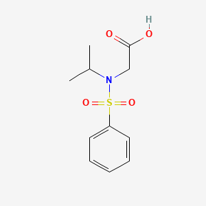 2-(N-Isopropylphenylsulfonamido)acetic acid chemical structure (CAS 1033194-55-6)