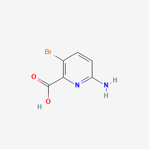 6-Amino-3-bromopicolinic acid chemical structure (CAS 1033201-61-4)