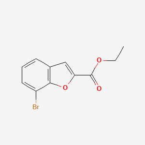 Ethyl 7-bromobenzofuran-2-carboxylate chemical structure (CAS 1033201-65-8)