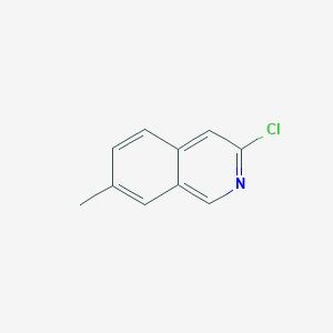 3-Chloro-7-methylisoquinoline chemical structure (CAS 1033201-77-2)