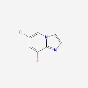 6-Chloro-8-fluoroimidazo[1,2-a]pyridine chemical structure (CAS 1033202-10-6)