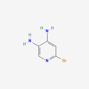 6-Bromopyridine-3,4-diamine chemical structure (CAS 1033203-41-6)