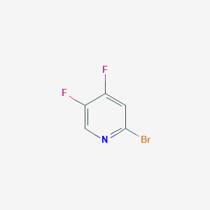 2-Bromo-4,5-difluoropyridine chemical structure (CAS 1033203-43-8)
