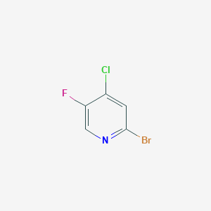 2-Bromo-4-chloro-5-fluoropyridine chemical structure (CAS 1033203-44-9)