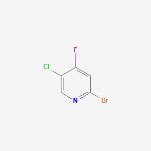2-Bromo-5-chloro-4-fluoropyridine chemical structure (CAS 1033203-45-0)