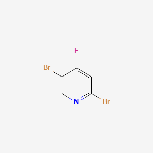 2,5-Dibromo-4-fluoropyridine chemical structure (CAS 1033203-46-1)