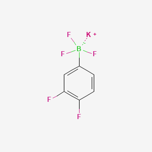 Potassium (3,4-difluorophenyl)trifluoroborate chemical structure (CAS 1033592-49-2)