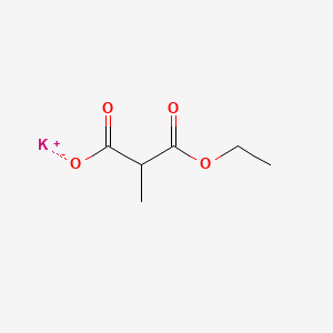 Potassium 3-Ethoxy-2-methyl-3-oxopropanoate chemical structure (CAS 103362-70-5)