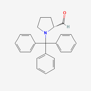 (R)-1-Tritylpyrrolidine-2-carbaldehyde chemical structure (CAS 1033699-62-5)