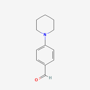 4-(Piperidin-1-yl)benzaldehyde chemical structure (CAS 10338-57-5)