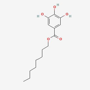 Octyl 3,4,5-trihydroxybenzoate chemical structure (CAS 1034-01-1)