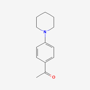 1-(4-(Piperidin-1-yl)phenyl)ethanone chemical structure (CAS 10342-85-5)