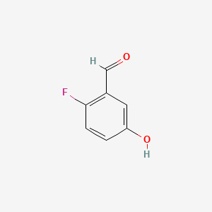 2-Fluoro-5-hydroxybenzaldehyde chemical structure (CAS 103438-84-2)
