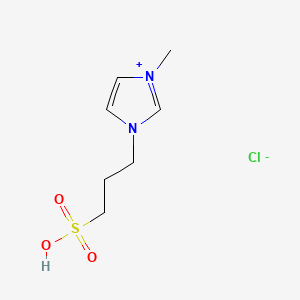 1-Methyl-3-(3-sulfopropyl)-1H-imidazol-3-ium chloride chemical structure (CAS 1034558-51-4)