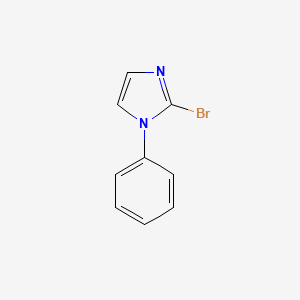 2-Bromo-1-phenyl-1H-imidazole chemical structure (CAS 1034566-05-6)