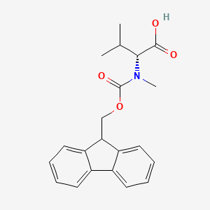 Fmoc-D-N-Me-Val-OH chemical structure (CAS 103478-58-6)