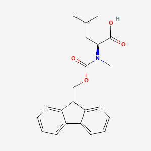 Fmoc-N-Me-Leu-OH chemical structure (CAS 103478-62-2)