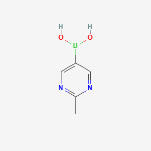 (2-Methylpyrimidin-5-yl)boronic acid chemical structure (CAS 1034924-06-5)