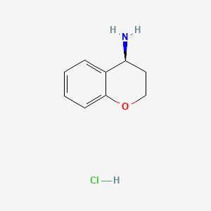 (S)-Chroman-4-amine hydrochloride chemical structure (CAS 1035093-81-2)