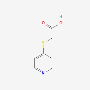 2-(Pyridin-4-ylthio)acetic acid chemical structure (CAS 10351-19-6)