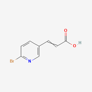 3-(6-Bromopyridin-3-yl)acrylic acid chemical structure (CAS 1035123-89-7)