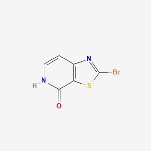 2-Bromothiazolo[5,4-c]pyridin-4(5H)-one chemical structure (CAS 1035219-80-7)