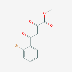 Methyl 4-(2-bromophenyl)-2,4-dioxobutanoate chemical structure (CAS 1035235-10-9)
