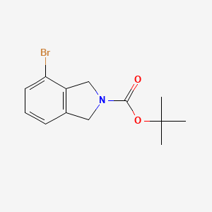 tert-Butyl 4-bromoisoindoline-2-carboxylate chemical structure (CAS 1035235-27-8)