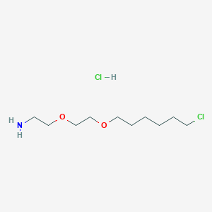 2-(2-((6-Chlorohexyl)oxy)ethoxy)ethanamine hydrochloride chemical structure (CAS 1035373-85-3)