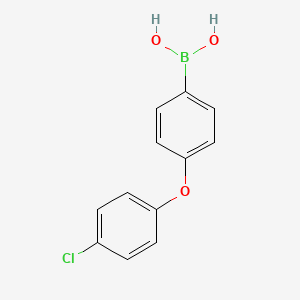 [4-(4-Chlorophenoxy)phenyl]boronic acid chemical structure (CAS 1035491-05-4)