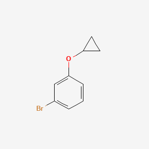 1-Bromo-3-cyclopropoxybenzene chemical structure (CAS 1035690-22-2)