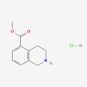 Methyl 1,2,3,4-tetrahydroisoquinoline-5-carboxylate hydrochloride chemical structure (CAS 1035700-06-1)