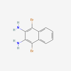 1,4-Dibromonaphthalene-2,3-diamine chemical structure (CAS 103598-22-7)