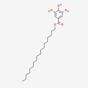 Octadecyl 3,4,5-trihydroxybenzoate chemical structure (CAS 10361-12-3)